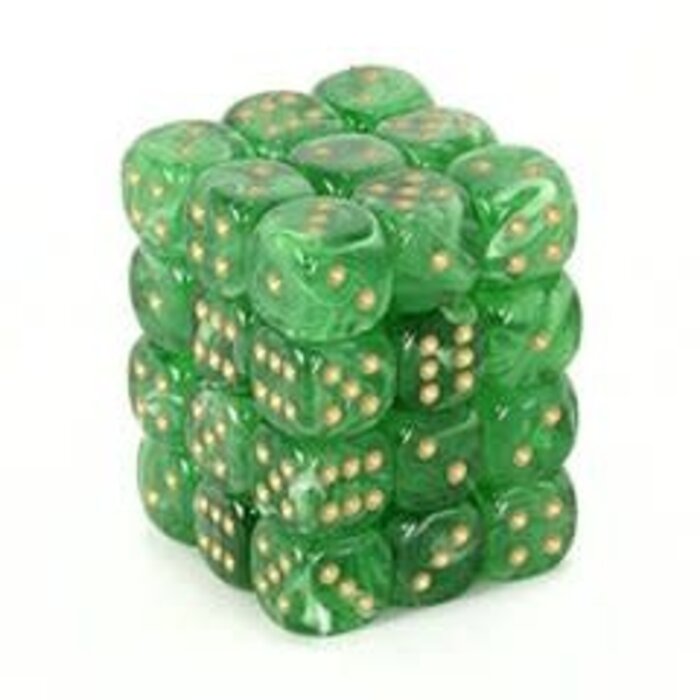 Chessex 36d6 Dice Block (12mm): Vortex (Assorted Colours)