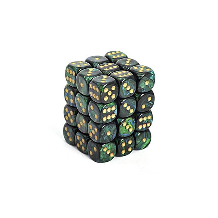 Chessex 36d6 Dice Block (12mm): Scarab (Assorted Colours)