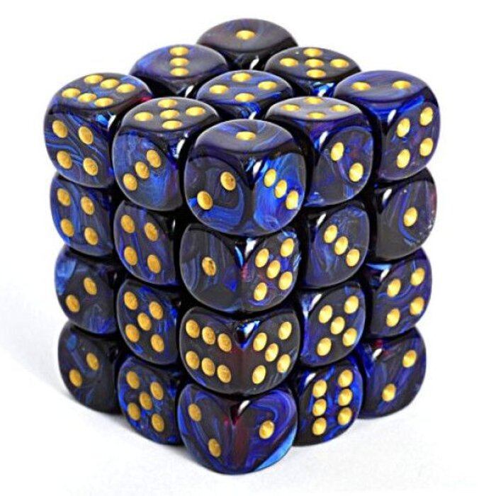 Chessex 36d6 Dice Block (12mm): Scarab (Assorted Colours)
