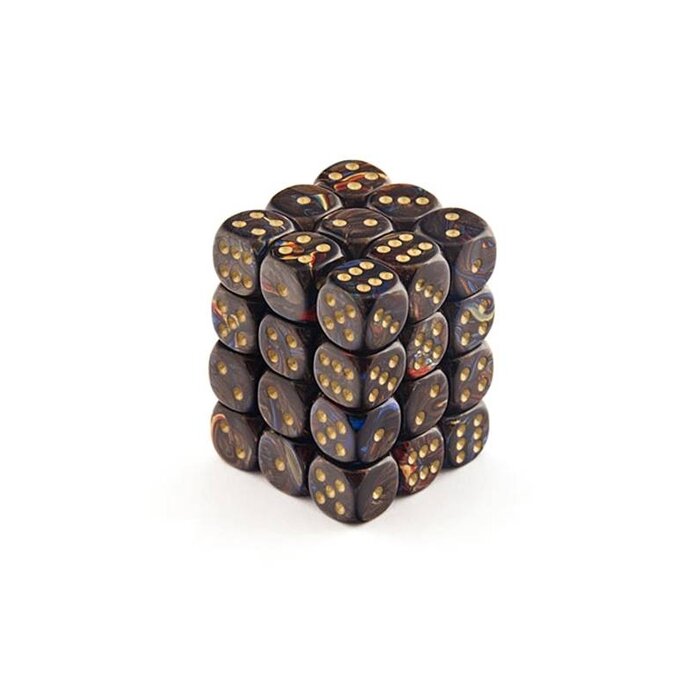 Chessex 36d6 Dice Block (12mm): Scarab (Assorted Colours)