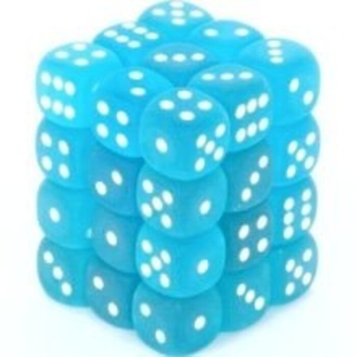 Chessex 36d6 Dice Block (12mm): Frosted (Assorted Colours)