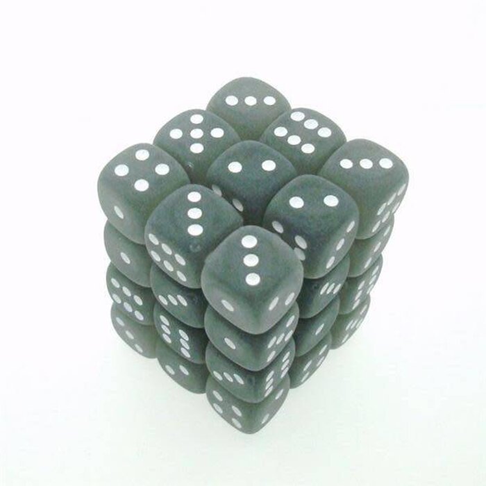 Chessex 36d6 Dice Block (12mm): Frosted (Assorted Colours)