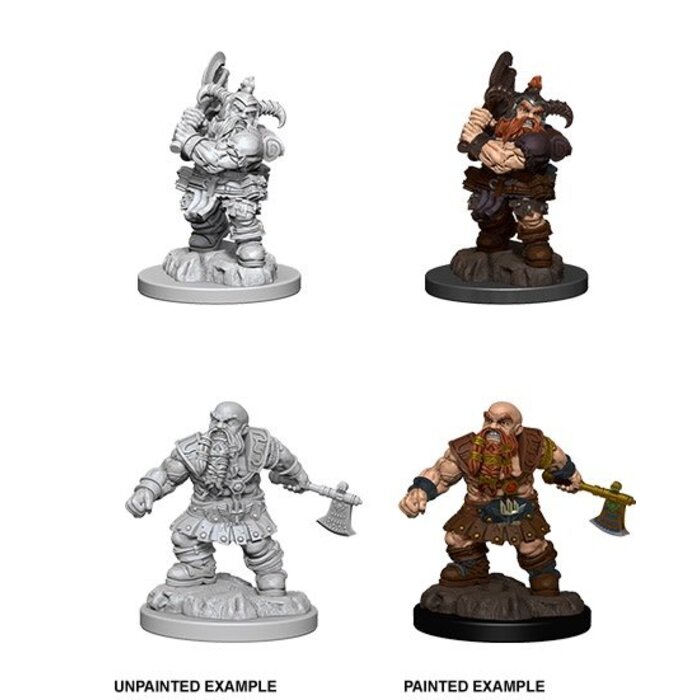 Wizkids/NECA LLC Nolzur's Marvelous Miniatures: Dwarf Barbarian Male
