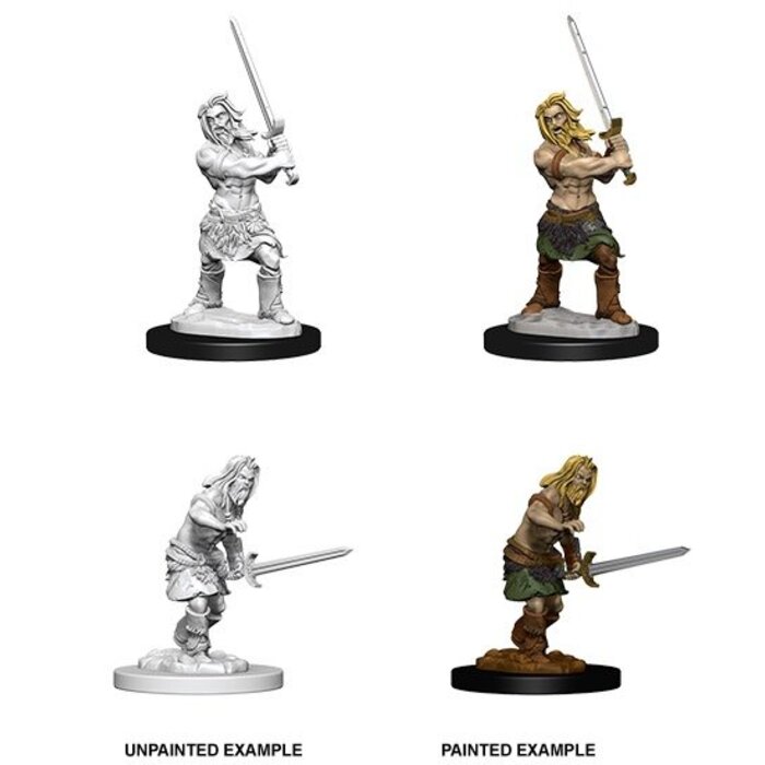 Wizkids/NECA LLC Pathfinder Deep Cuts Miniatures: Human Barbarian Male