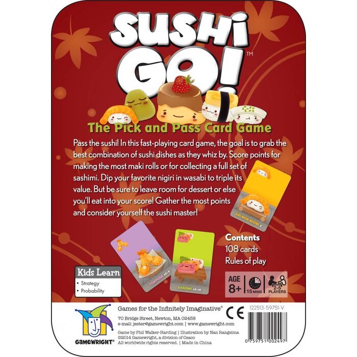 Gamewright Sushi Go!