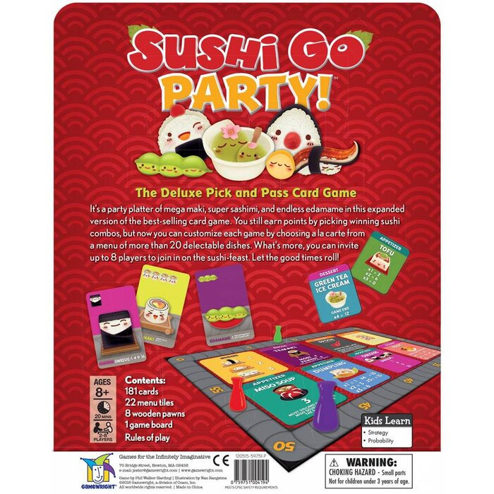 Gamewright Sushi Go Party!