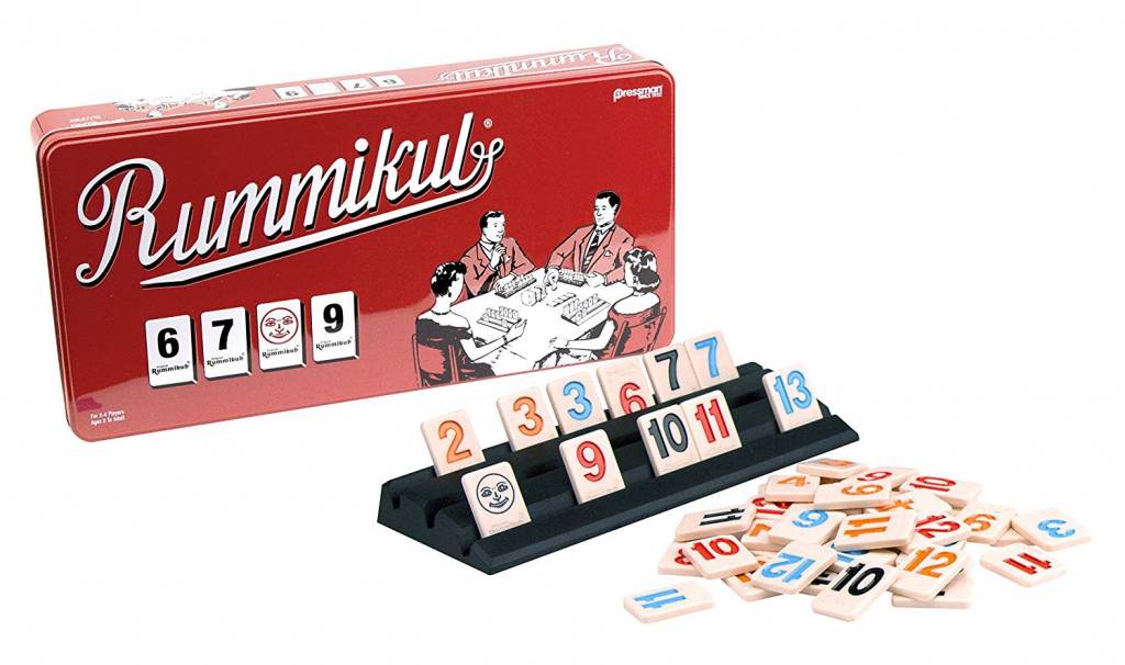 Rummikub Black Strategy Number Board Game Tin 