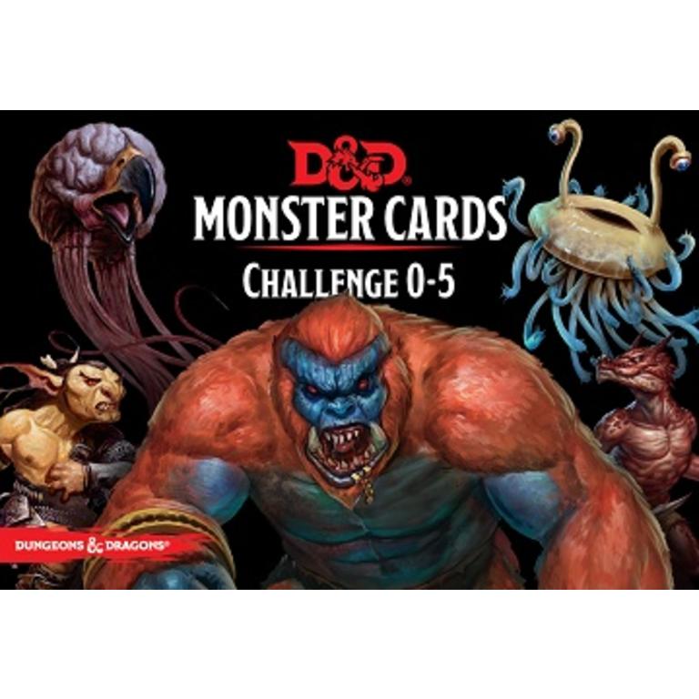 Dungeons & Dragons 5e Monster Cards Challenge 0 5 Boardgames.ca