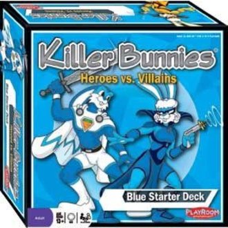 Playroom Entertainment Killer Bunnies - Heroes vs Villians: Blue Starter Deck Playroom Entertainment Killer Bunnies - Heroes vs Villians: Blue Starter Deck