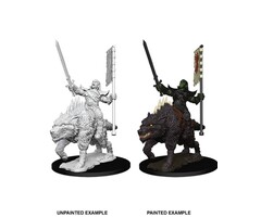 Wizkids/NECA LLC Pathfinder Deep Cuts Miniatures: Orc on Dire Wolf