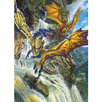 Cobble Hill Puzzles 1000 pcs - Waterfall Dragons Cobble Hill Puzzles 1000 pcs - Waterfall Dragons