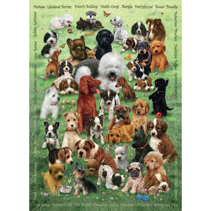 Cobble Hill Puzzles 350 pcs - Puppy Love (Family Puzzle)