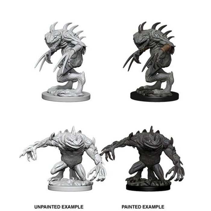 Wizkids/NECA LLC Nolzur's Marvelous Miniatures: Gray Slaad & Death Slaad