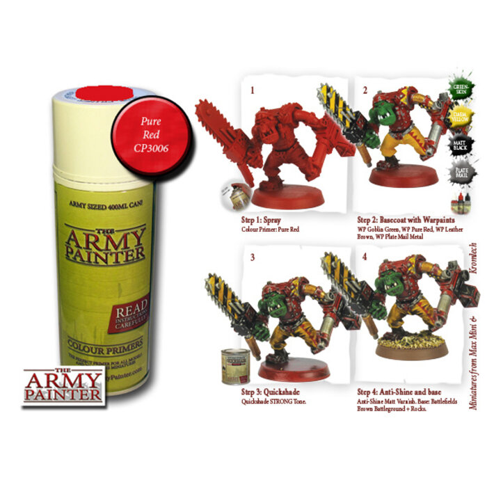 The Army Painter Colour Primer Spray (400 mL) - Pure Red