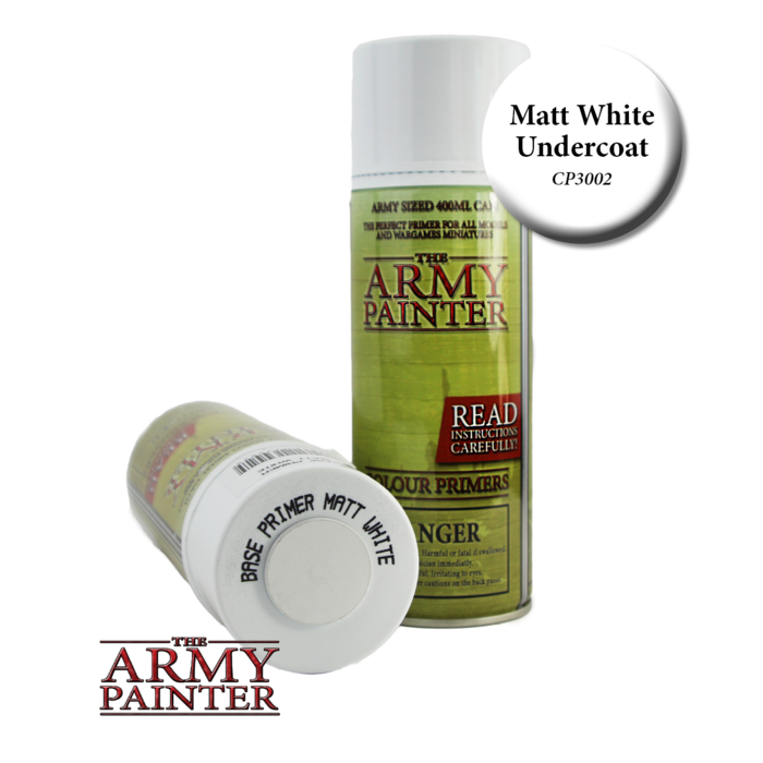The Army Painter Colour Primer Spray (400 mL) - Matte White Undercoat