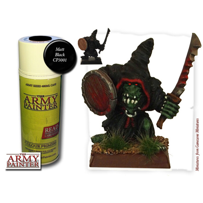 The Army Painter Colour Primer Spray (400 mL) - Matte Black Undercoat