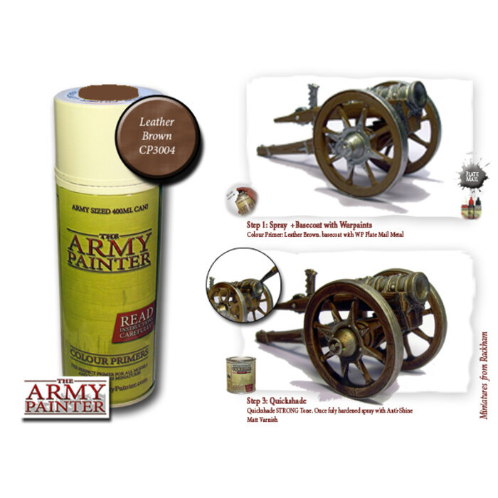 The Army Painter Colour Primer Spray (400 mL) - Leather Brown