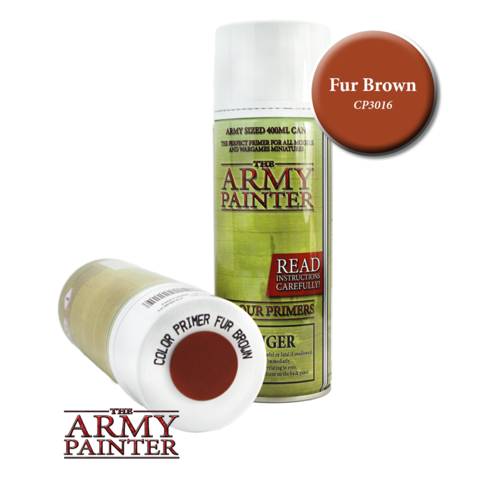 The Army Painter Colour Primer Spray (400 mL) - Fur Brown