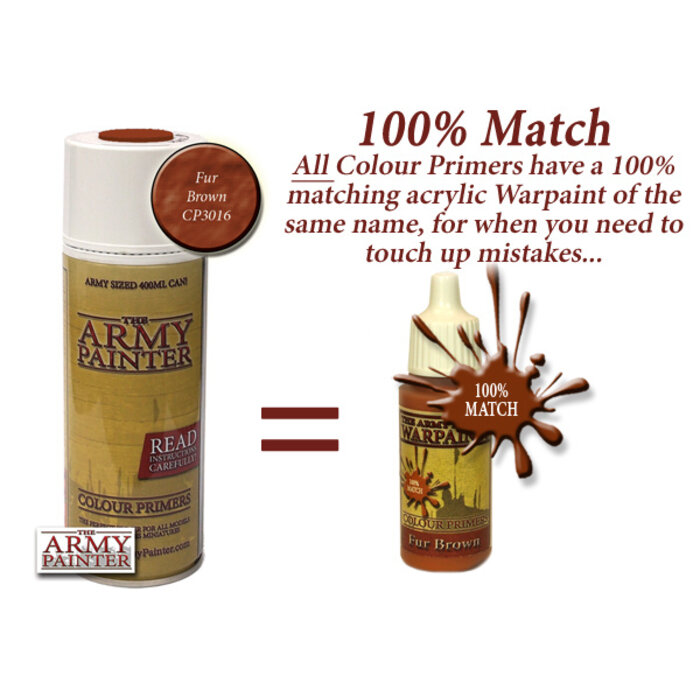 The Army Painter Colour Primer Spray (400 mL) - Fur Brown