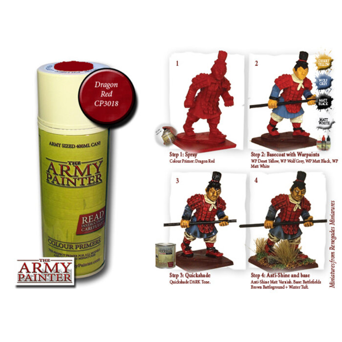 The Army Painter Colour Primer Spray (400 mL) - Dragon Red