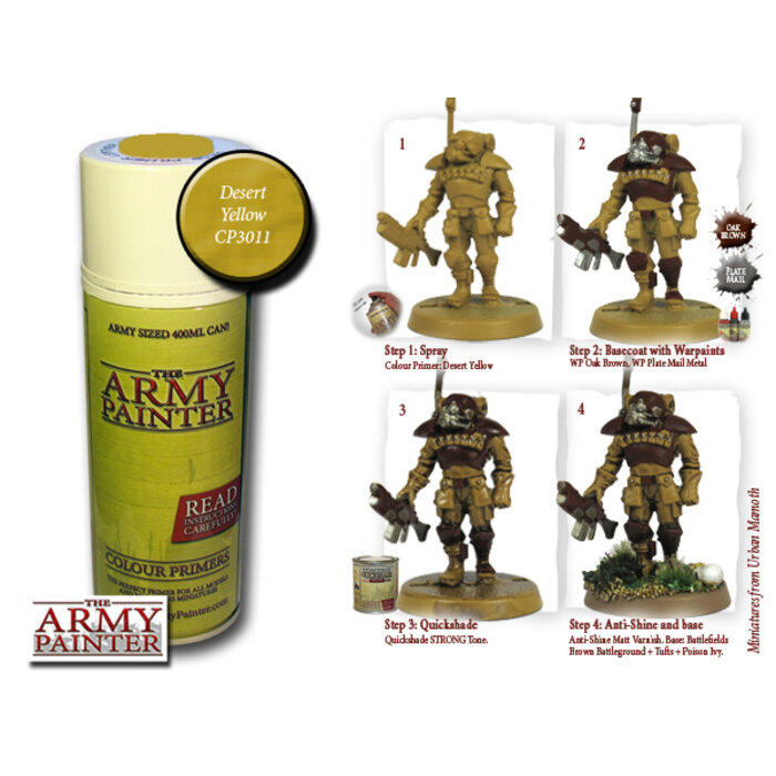 The Army Painter Colour Primer Spray (400 mL) - Desert Yellow