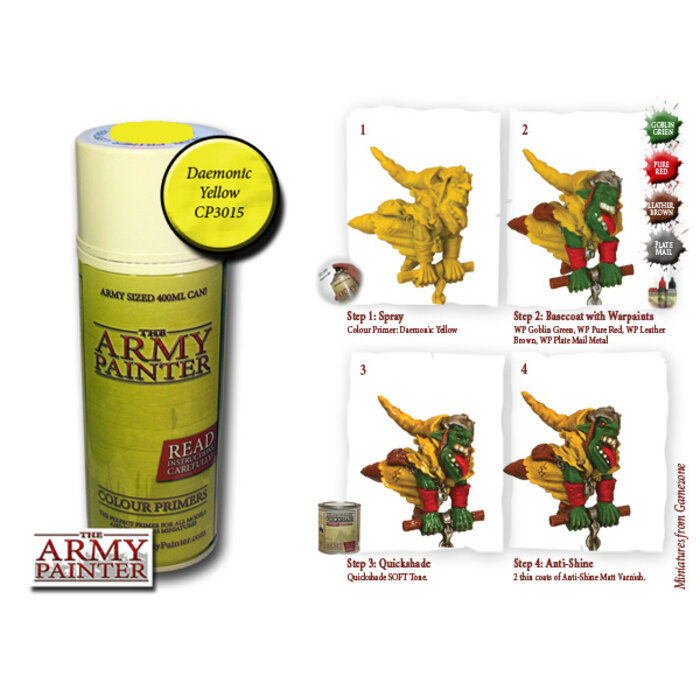 The Army Painter Colour Primer Spray (400 mL) - Daemonic Yellow