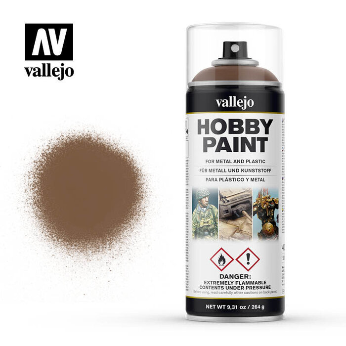Vallejo Hobby Paint Spray (400 mL) - Beasty Brown