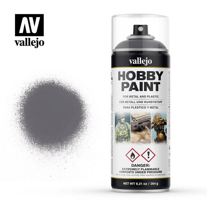 Vallejo Hobby Paint Spray (400 mL) - Gunmetal