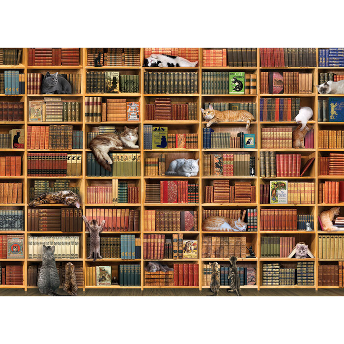 Cobble Hill Puzzles 1000 pcs - The Cat Library