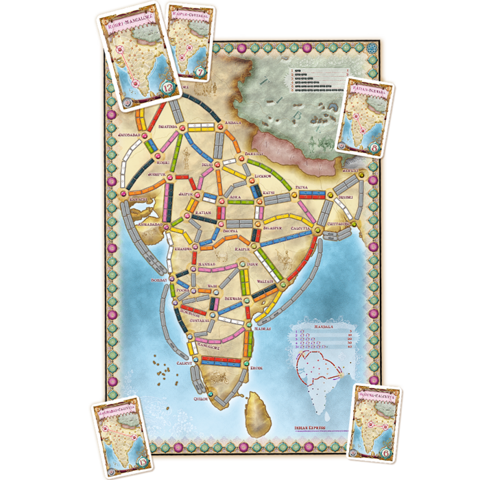 Days of Wonder Ticket to Ride: Map Collection 2 - India & Switzerland