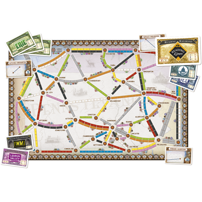Days of Wonder Ticket to Ride: Map Collection 5 - United Kingdom & Pennsylvania