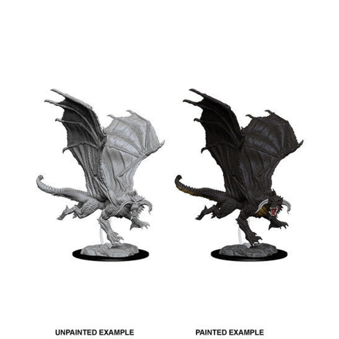 Wizkids/NECA LLC Nolzur's Marvelous Miniatures: Young Black Dragon