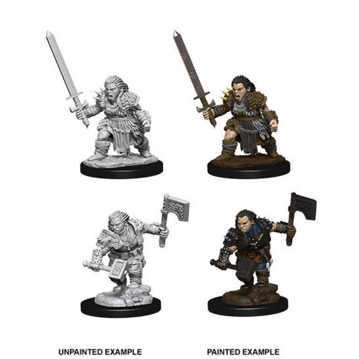 Wizkids/NECA LLC Pathfinder Deep Cuts Miniatures: Female Dwarf Barbarian