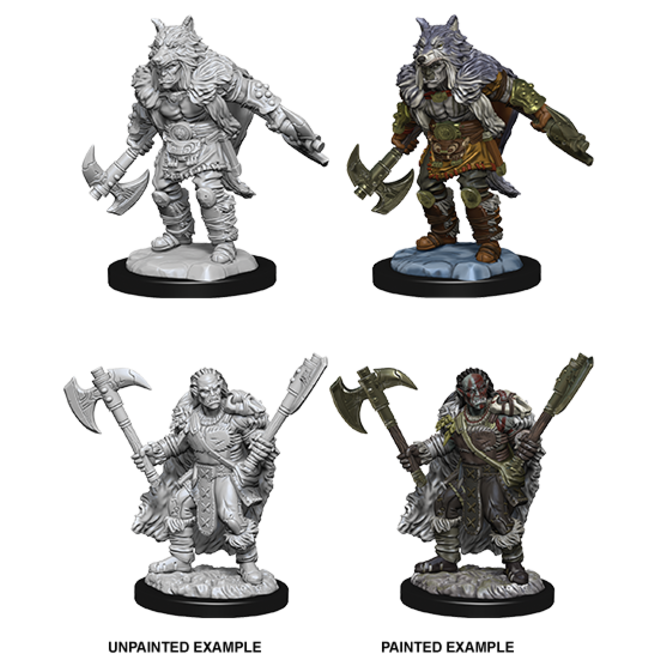 Wizkids/NECA LLC Nolzur's Marvelous Miniatures: Half-Orc Barbarian Male