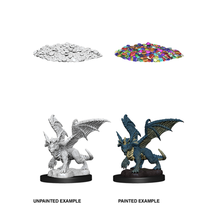 Wizkids/NECA LLC Nolzur's Marvelous Miniatures: Blue Dragon Wyrmling
