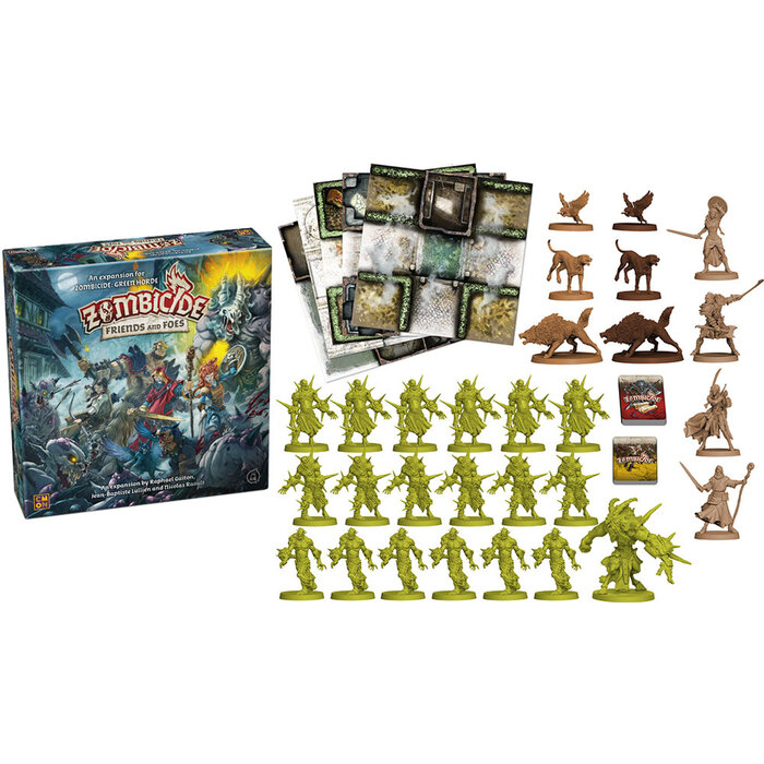 CMON Zombicide: Green Horde/Black Plague Friends and Foes Expansion