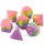 Poly RPG Dice Set - Princess Unicorn Bubblegum