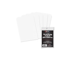 BCW Supplies Card Dividers - White - Tall - 10/pk