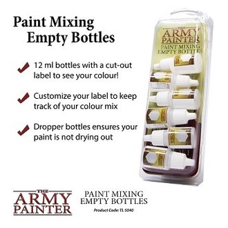 The Army Painter Miniature & Model Tools: Empty Mixing Bottles The Army Painter Miniature & Model Tools: Empty Mixing Bottles