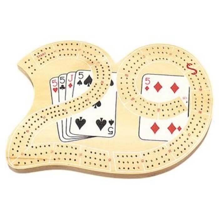 Autruche Classic "29" Wooden Cribbage Board (Large) By Autruche