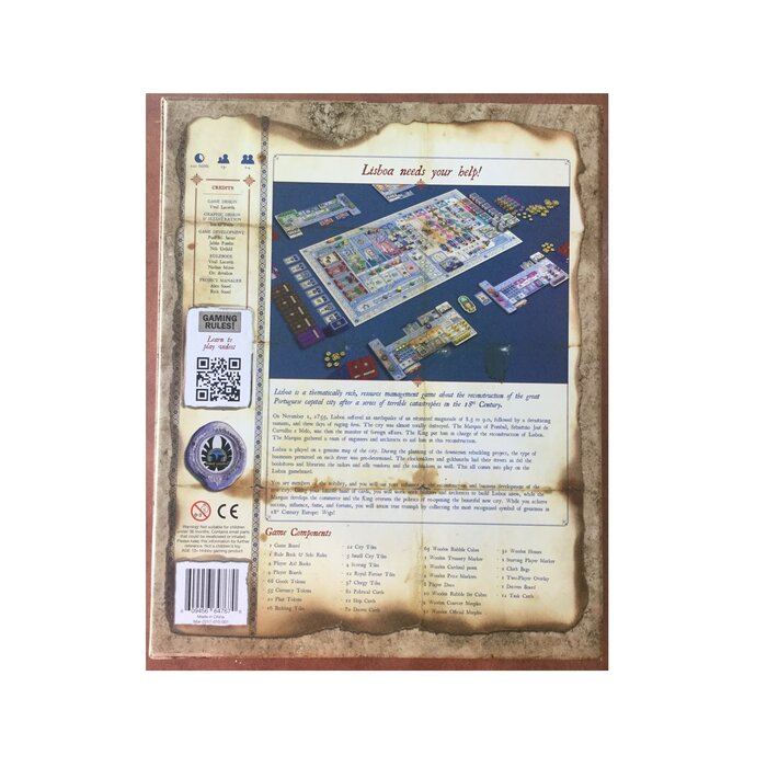 Eagle-Gryphon Games Lisboa - Deluxe Edition w/ Stretch Goals Reprint