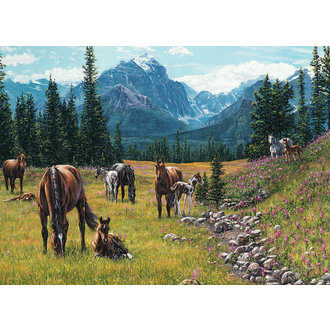 Cobble Hill Puzzles 1000 pcs - Horse Meadow Cobble Hill Puzzles 1000 pcs - Horse Meadow