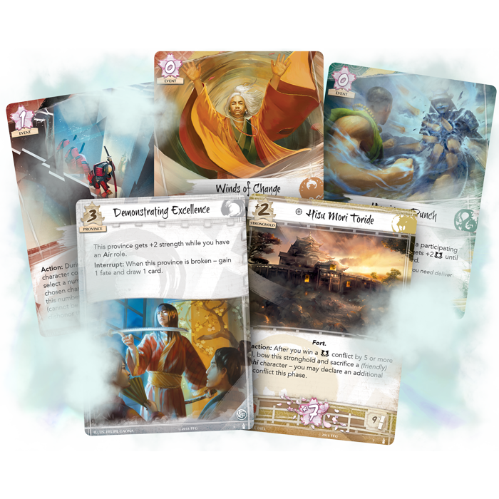Fantasy Flight Games Legend of the Five Rings LCG: Elemental Cycle 1 - Breath of the Kami Dynasty Pack