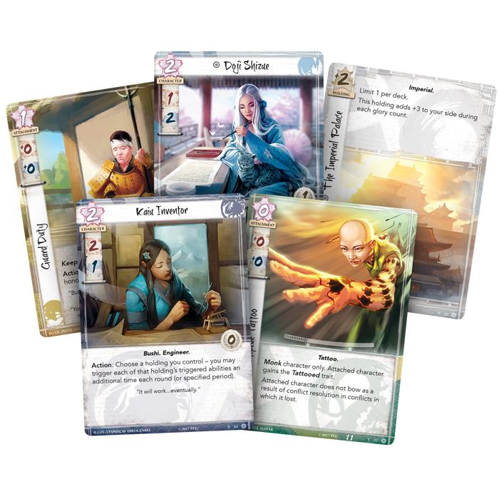 Fantasy Flight Games Legend of the Five Rings LCG: Imperial Cycle 4 - The Chrysanthemum Throne Dynasty Pack