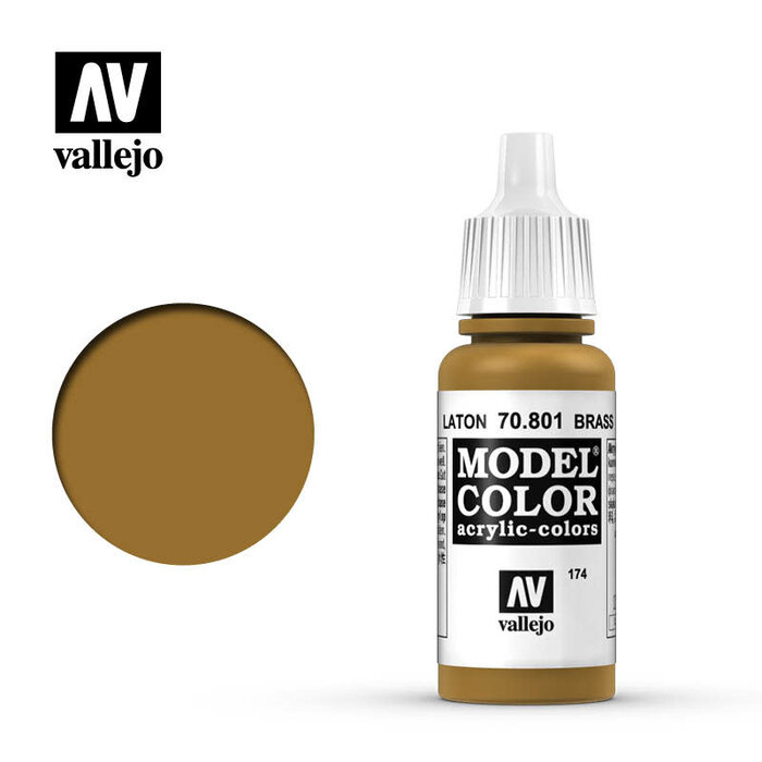 Vallejo Vallejo Model Color Acrylic Paint Brass 17mL