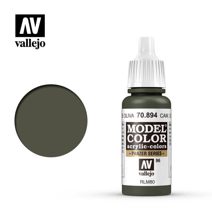 Vallejo Vallejo Model Color Acrylic Paint Camouflage Olive Green 17mL