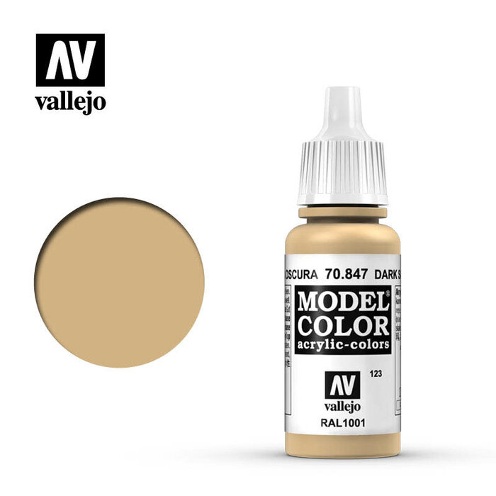 Vallejo Vallejo Model Color Acrylic Paint Dark Sand 17mL