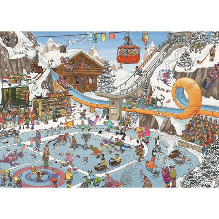 Jumbo Puzzles 1000 pcs - Jan van Haasteren: The Winter Games