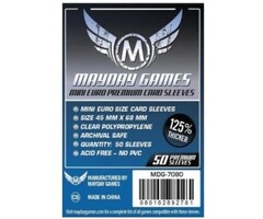Mayday Games Sleeves - 45x68mm Mayday Premium - 50/pk (Mini European)