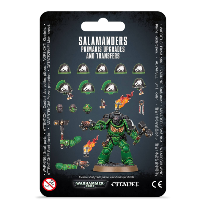 Games Workshop Warhammer 40K: Space Marines (Salamanders) - Primaris Upgrades and Transfers